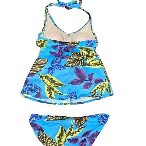 A Pea in the Pod 2pc Tankini Swimsuit Maternity Swimwear Size Small - Picture 2 of 3